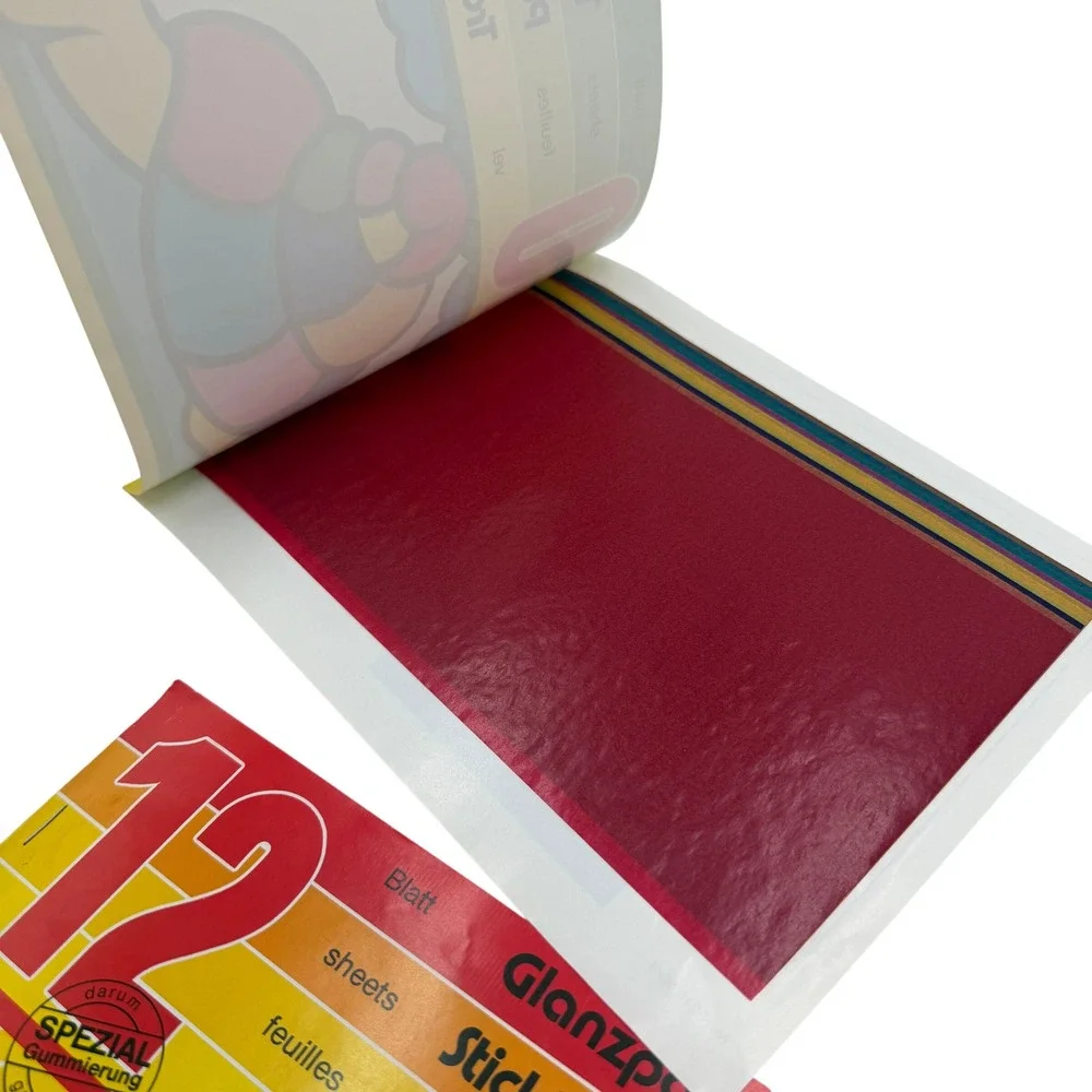 Herlitz Craft Paper Pads Set Transparent & Glossy Gummed W Germany Vintage Multi